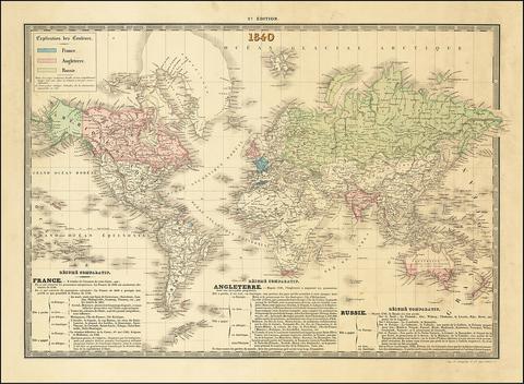 Territory Wars free online multiplayer game — antique world map